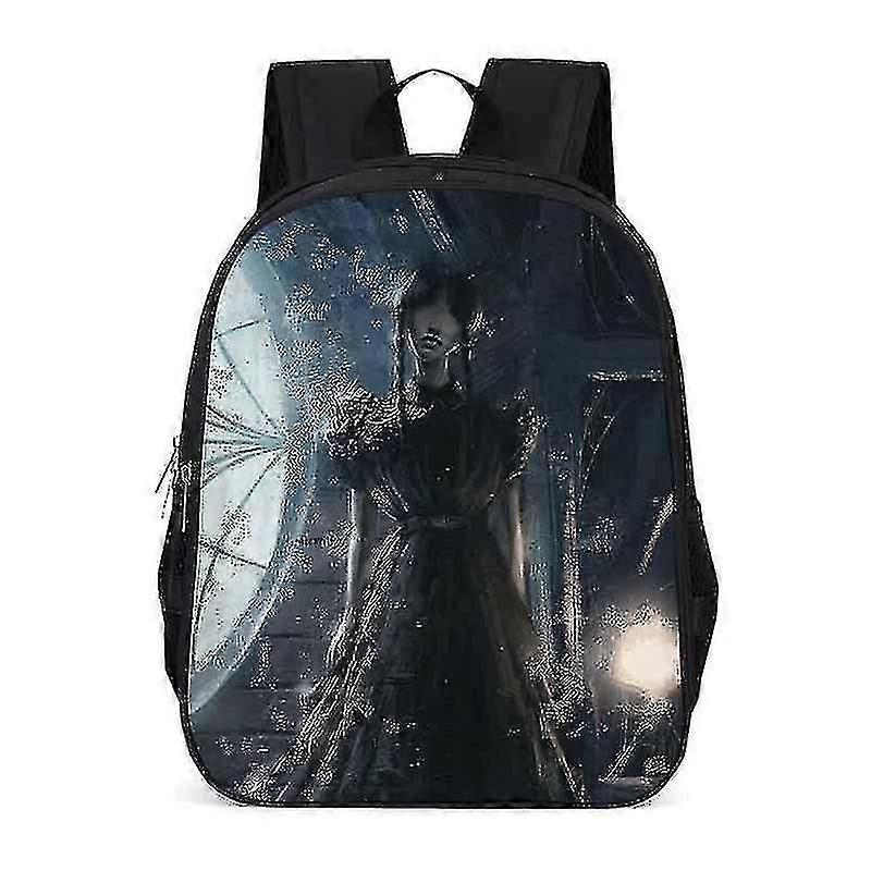 Wednesday Printed Girls' Backpack E