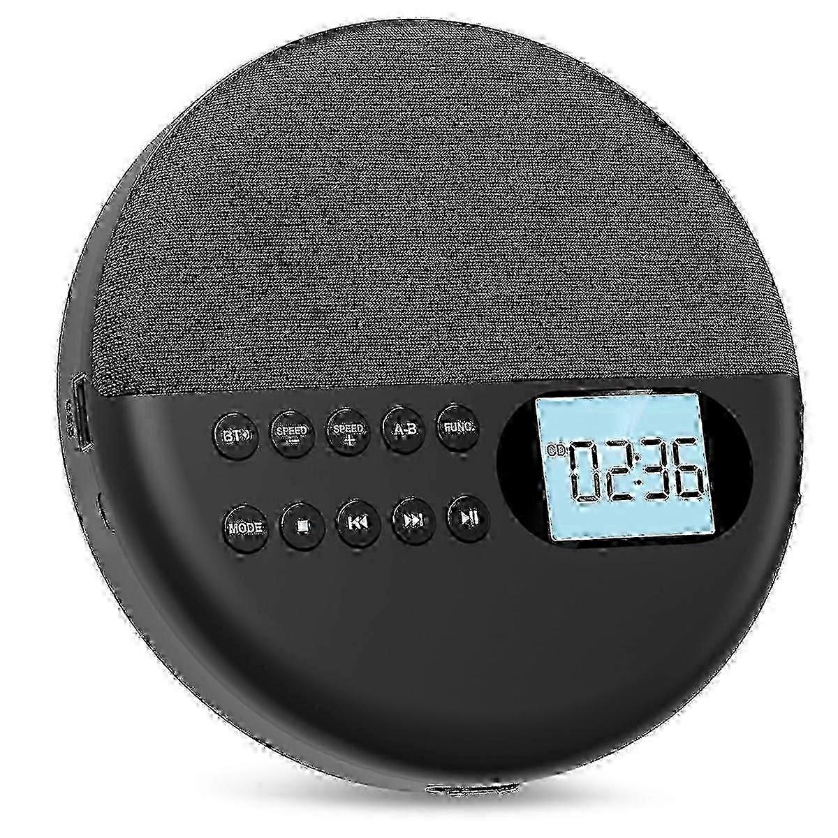 Rechargeable CD Player with Bluetooth Connectivity and ASP LCD Display
