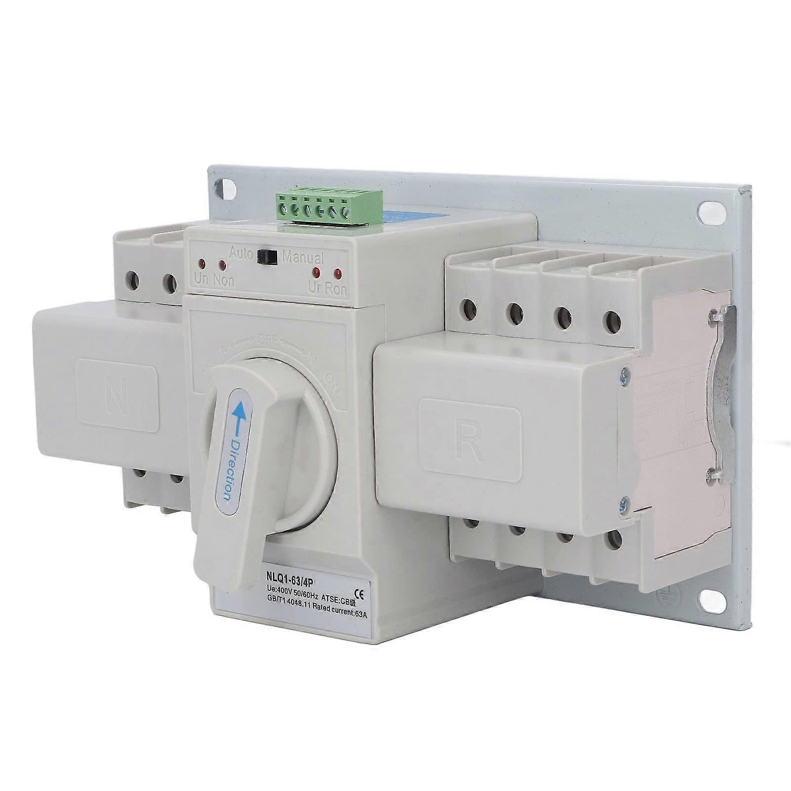4P Mini Automatic Transfer Switch for Generator with Dual Interlocking Safety 400V 50Hz 60Hz