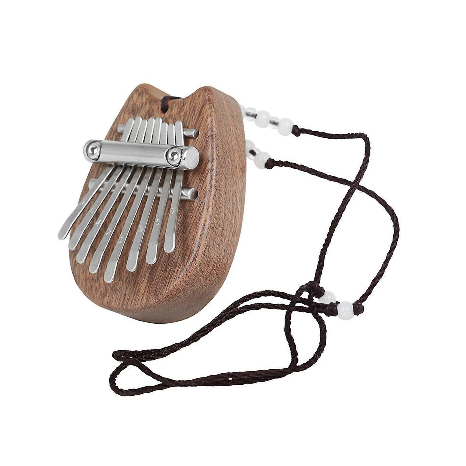 8 Note Kalimba Thumb Piano for Beginners with Easy Learn Layout and Bright Clear Tones