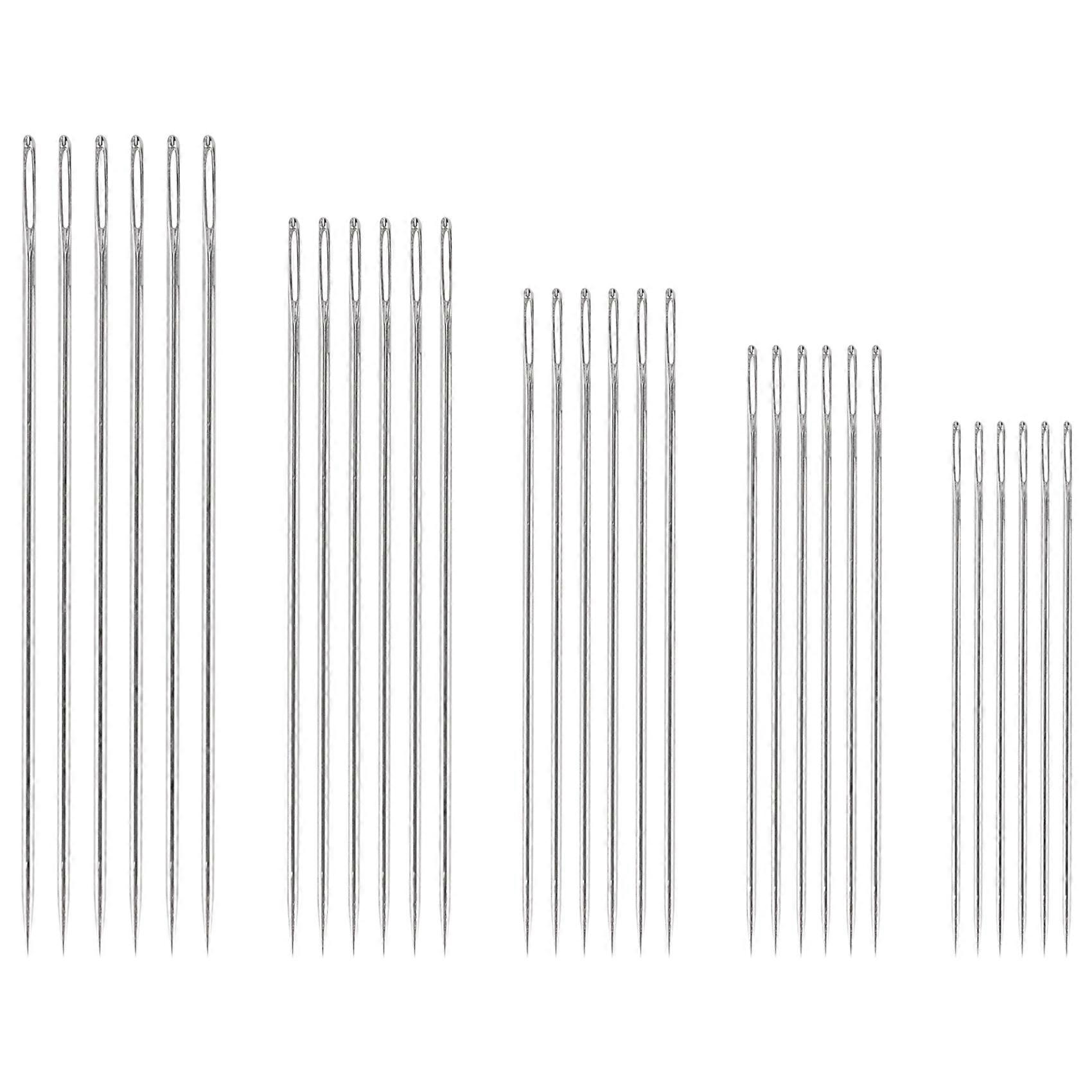 30Pcs Large-Eye Stitching Thick Needles, for Embroidery