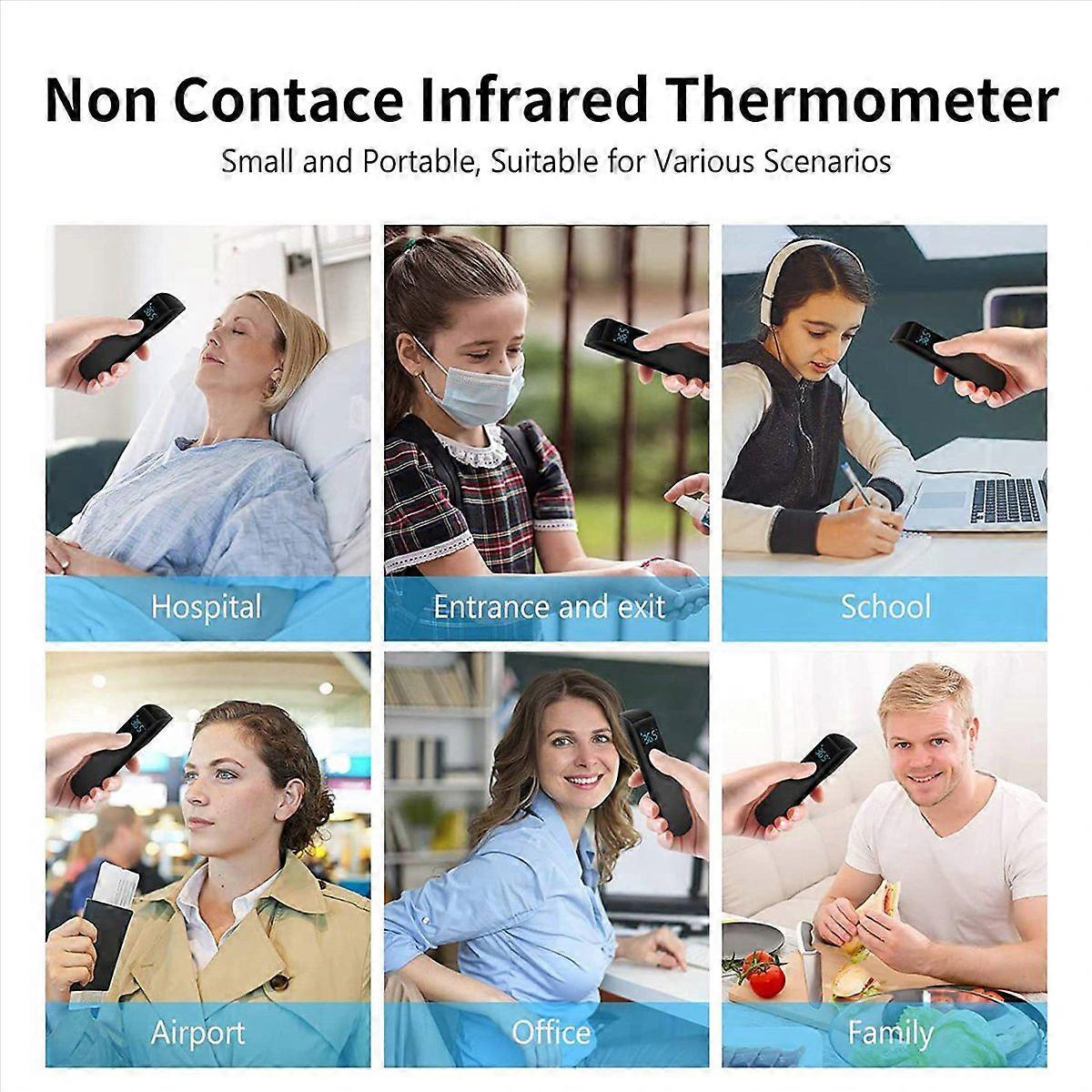 2X Forehead Thermometer, Digital LCD Display, Fever Alert, Accurate Reading and Memory Function