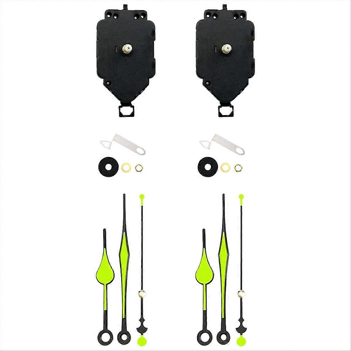2 Set Quartz Clock Movement Kit Replacement Parts A