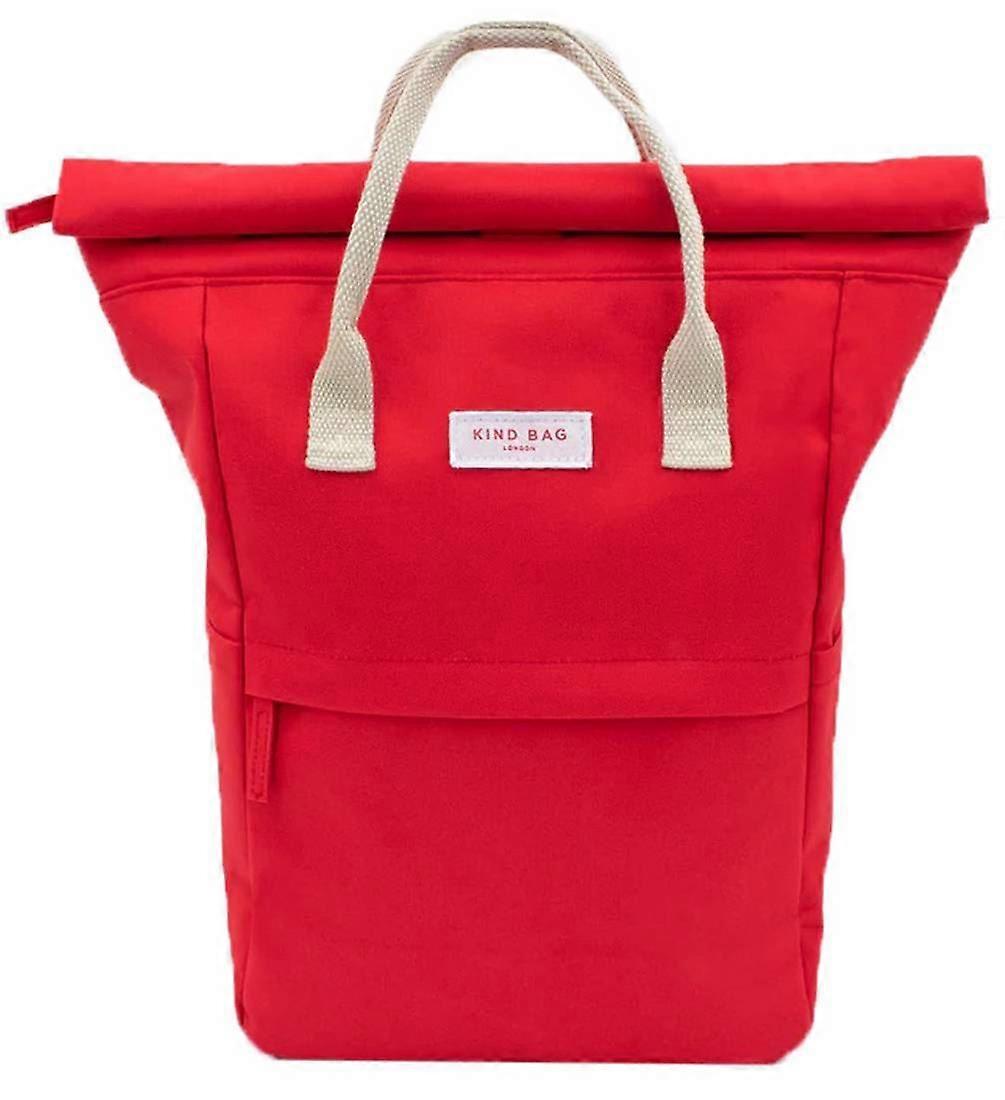 Kind Bag London Hackney Medium Backpack - Poppy Red