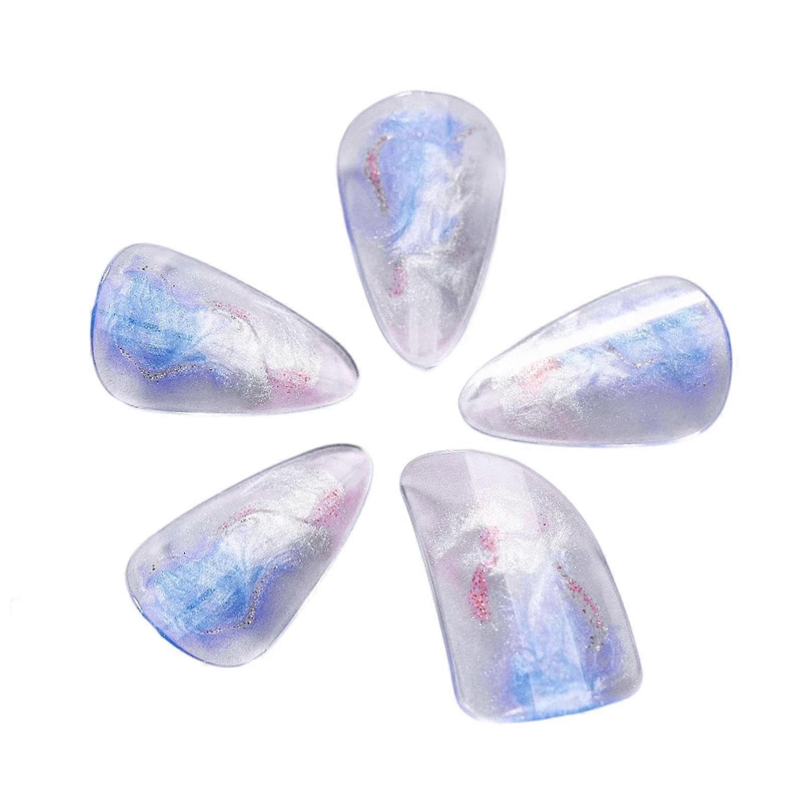 Pipa Finger Picks Medium Size Blue Comfortable Finger Protectors for String Instruments