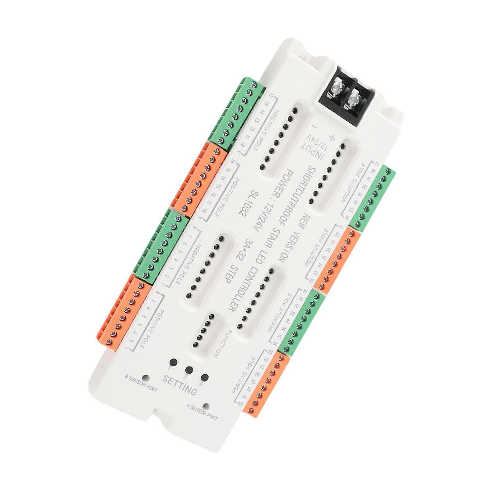 Motion Sensor Stair Lights Controller with Smart Detection and Adjustable Speed for LED Staircase