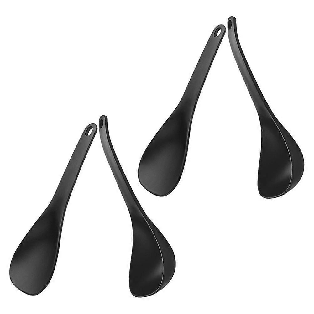 Heat Resistant Rice Spoon Paddle Serving Ladle Spoon 2Sets for Kitchen