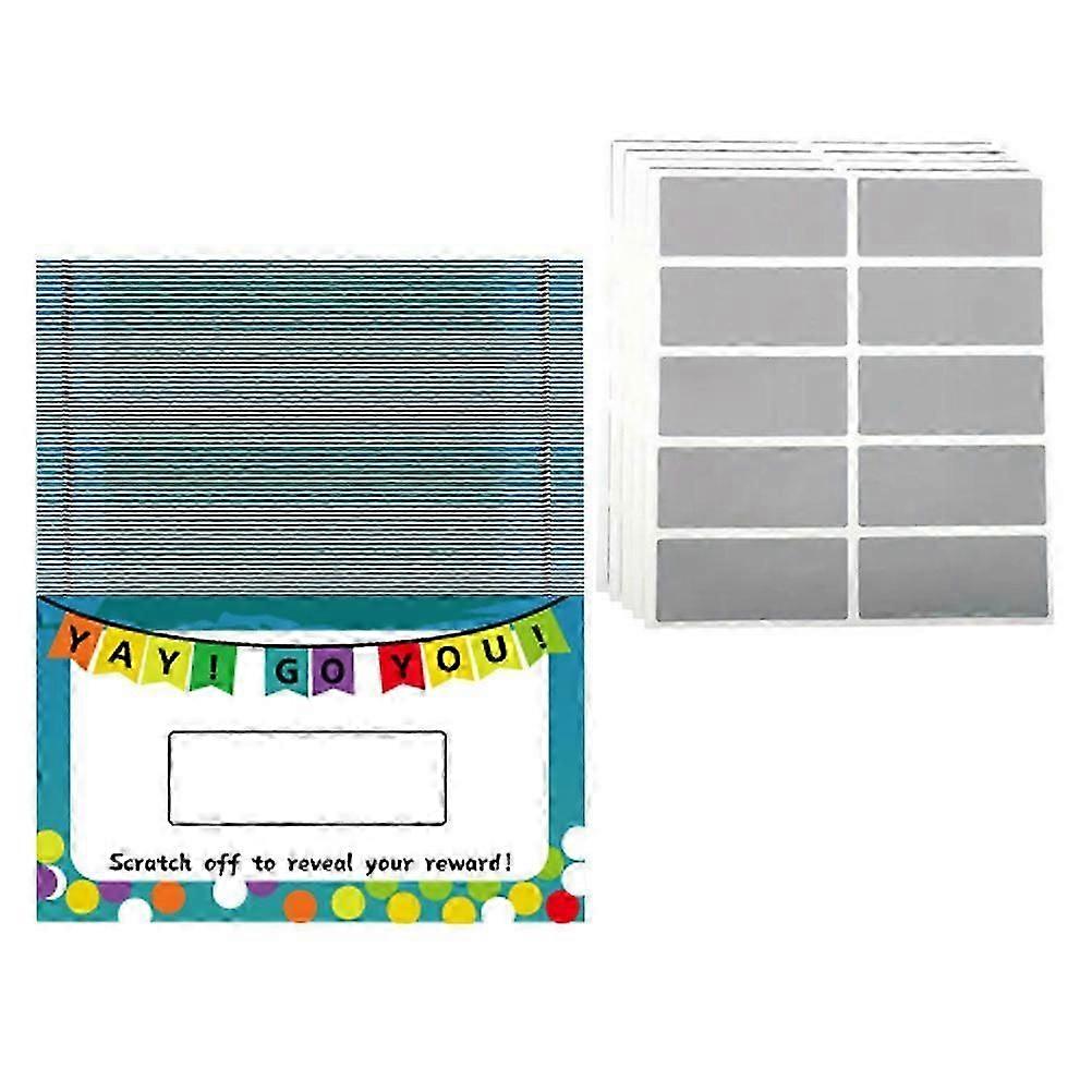 Make Your Own DIY Scratch Off Cards for Parties 50 Sheets Pack