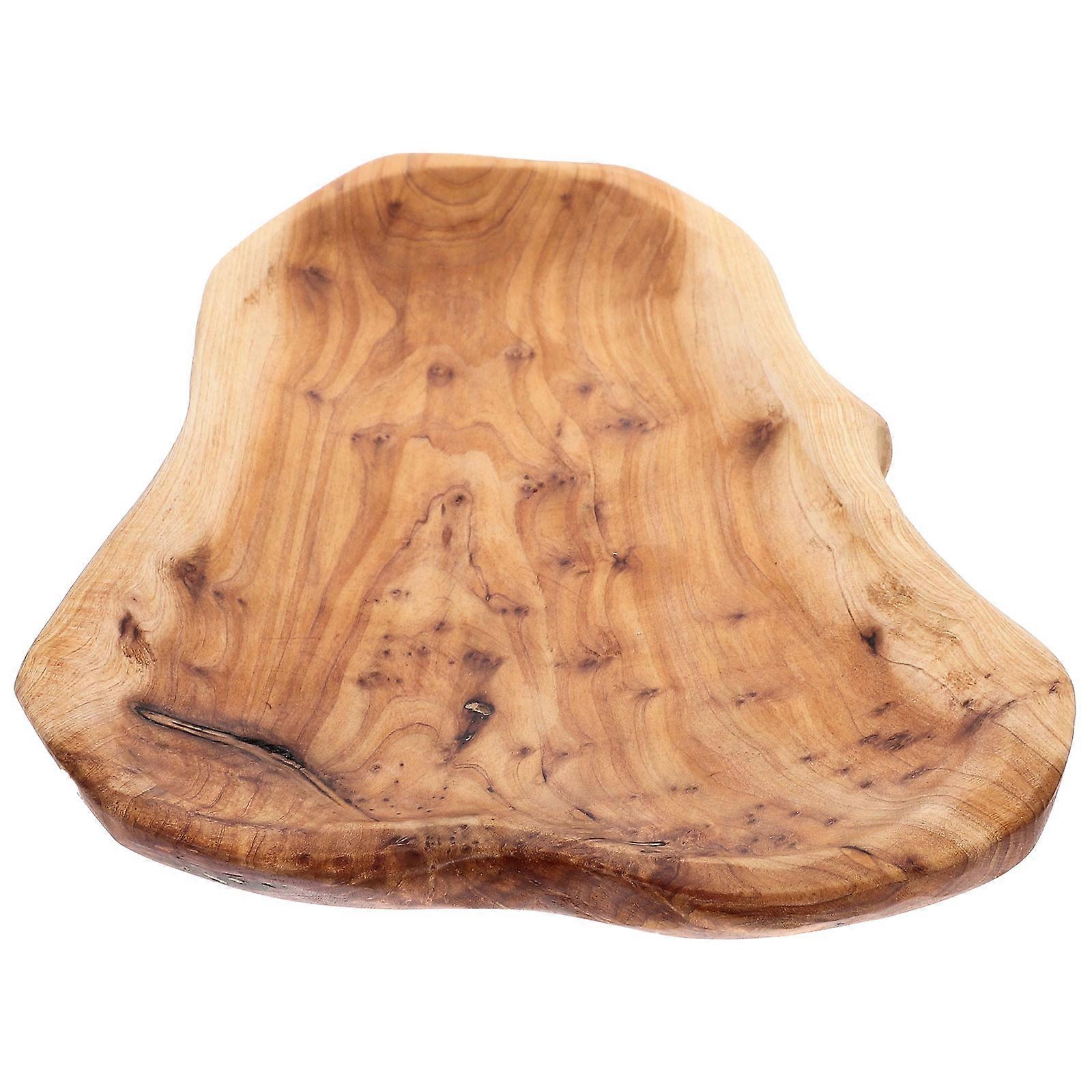 Root Carved Serving Tray for Household Use Multi-Functional