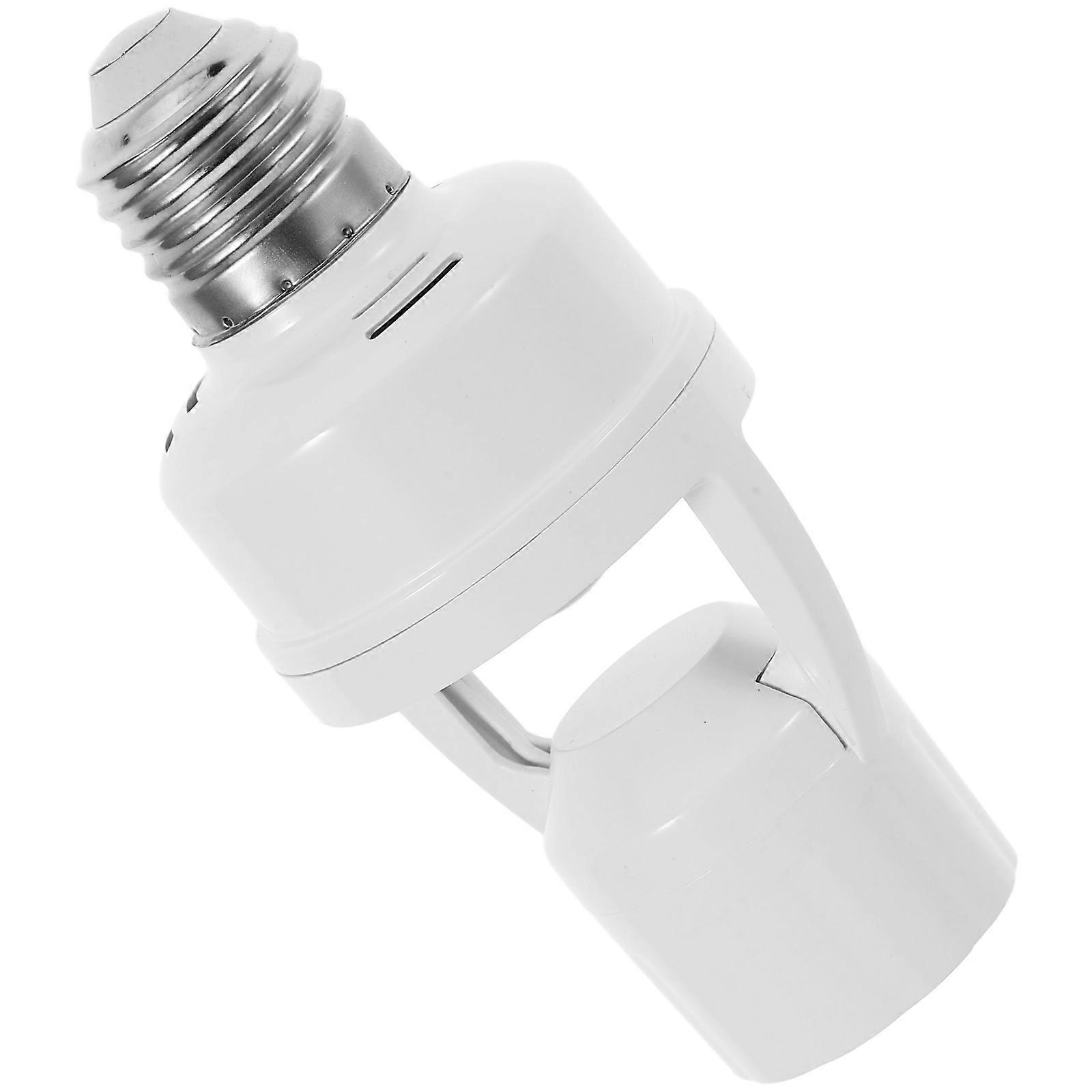 E27 Infrared Sensor Light Socket 2Pcs Adjustable Holder For Indoor Use With Automatic Light Control And Features