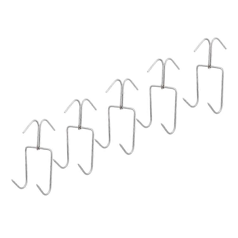 Stainless Steel Meat Hooks for Barbeque Meat Processing 5Pcs Set