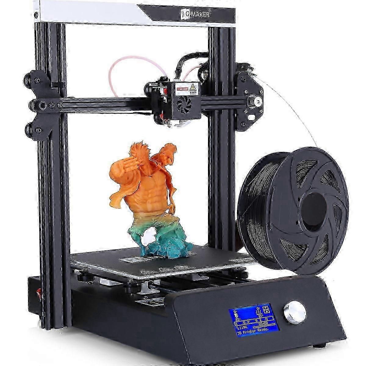 1.75mm Metallic Professional 3D Printer, Black, 1pc, Suitable for Projects Without Heated Bed Requirement