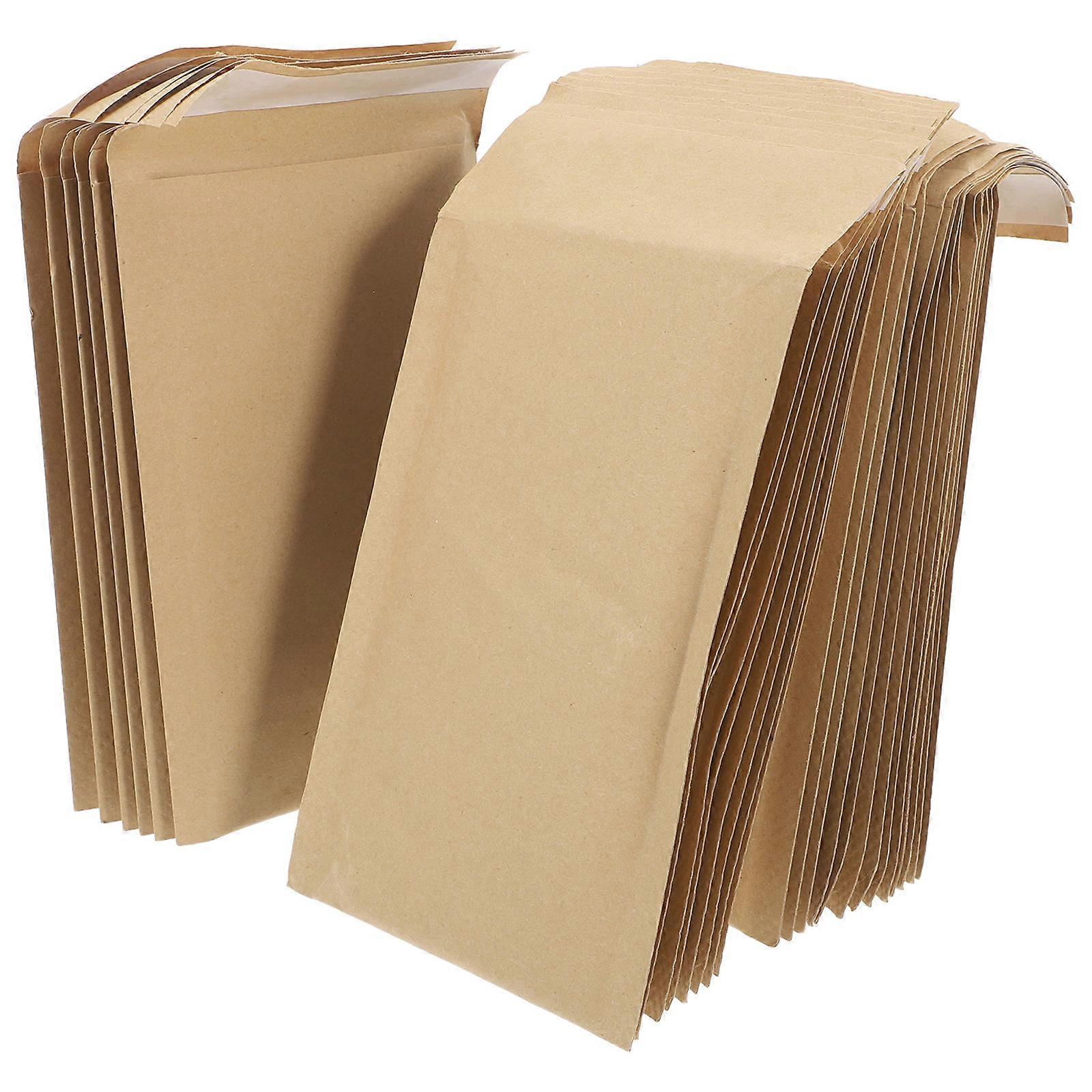 Bubbelstötsäker påse kraftpapper vadderade kuvert för postskydd 50 st
