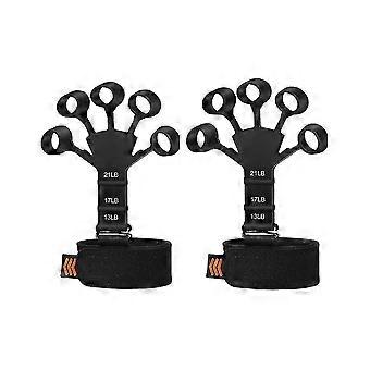 Silicone Hand Grip Strengthener Adjustable Finger Exerciser for Hand and Finger Stamina Training
