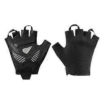 2lots Light weight Half Finger Cycling Gloves Sweat Absorbing Thumb Secure Handle Gloves for Intense Training  White XL