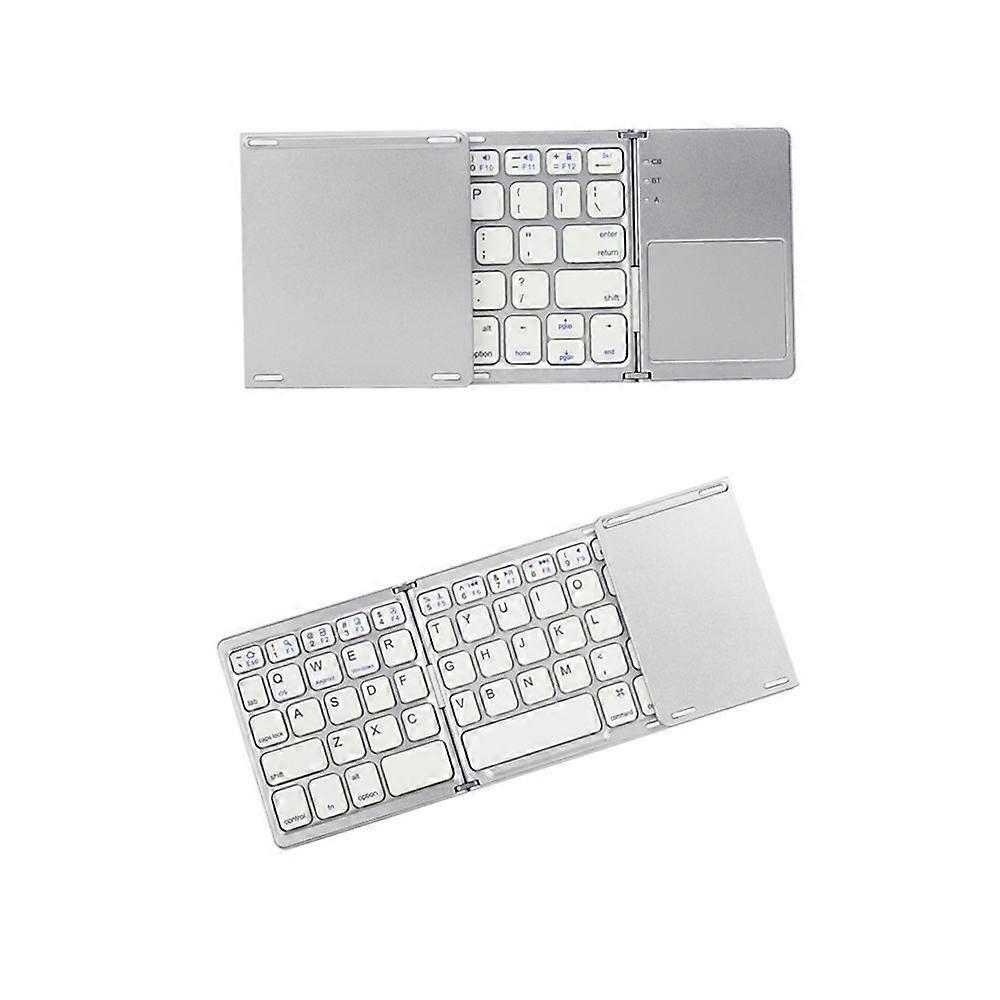 USB wired rechargeable portable mini BT wireless keyboard with touchpad mouse, suitable for Android Windows PC