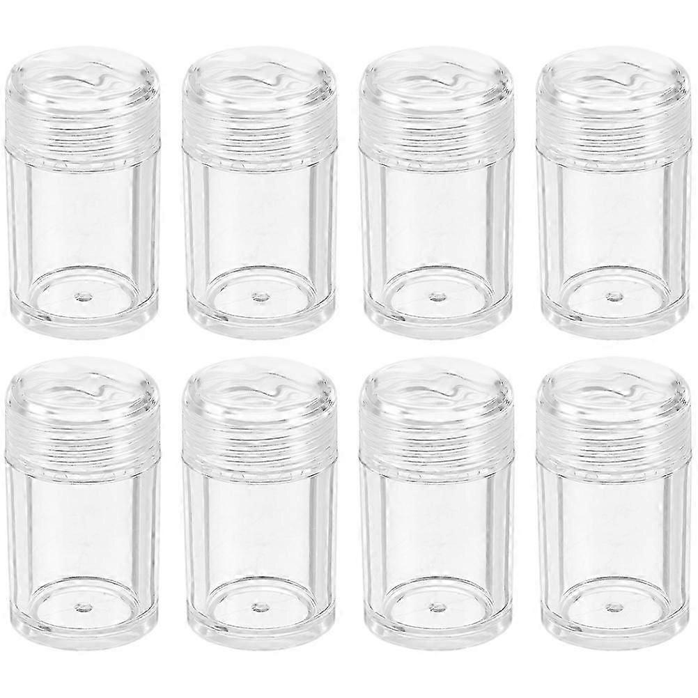 Loose Powder Containers Plastic Empty Powder Boxes for Storage Use 8Pcs