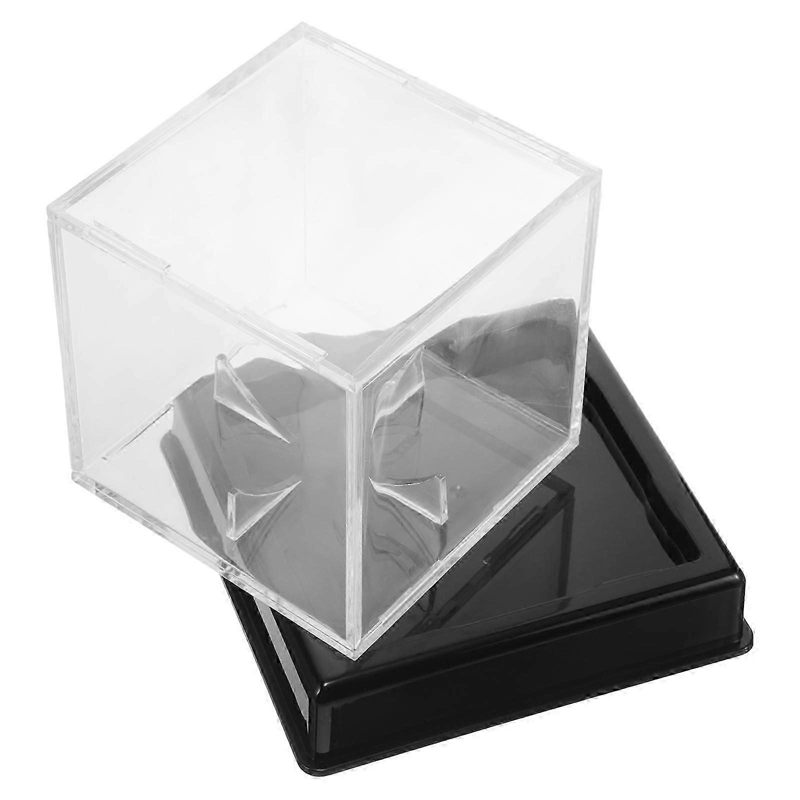 Baseball Display Case Plastic Holder for Collecting 2Pcs Clear Cubes