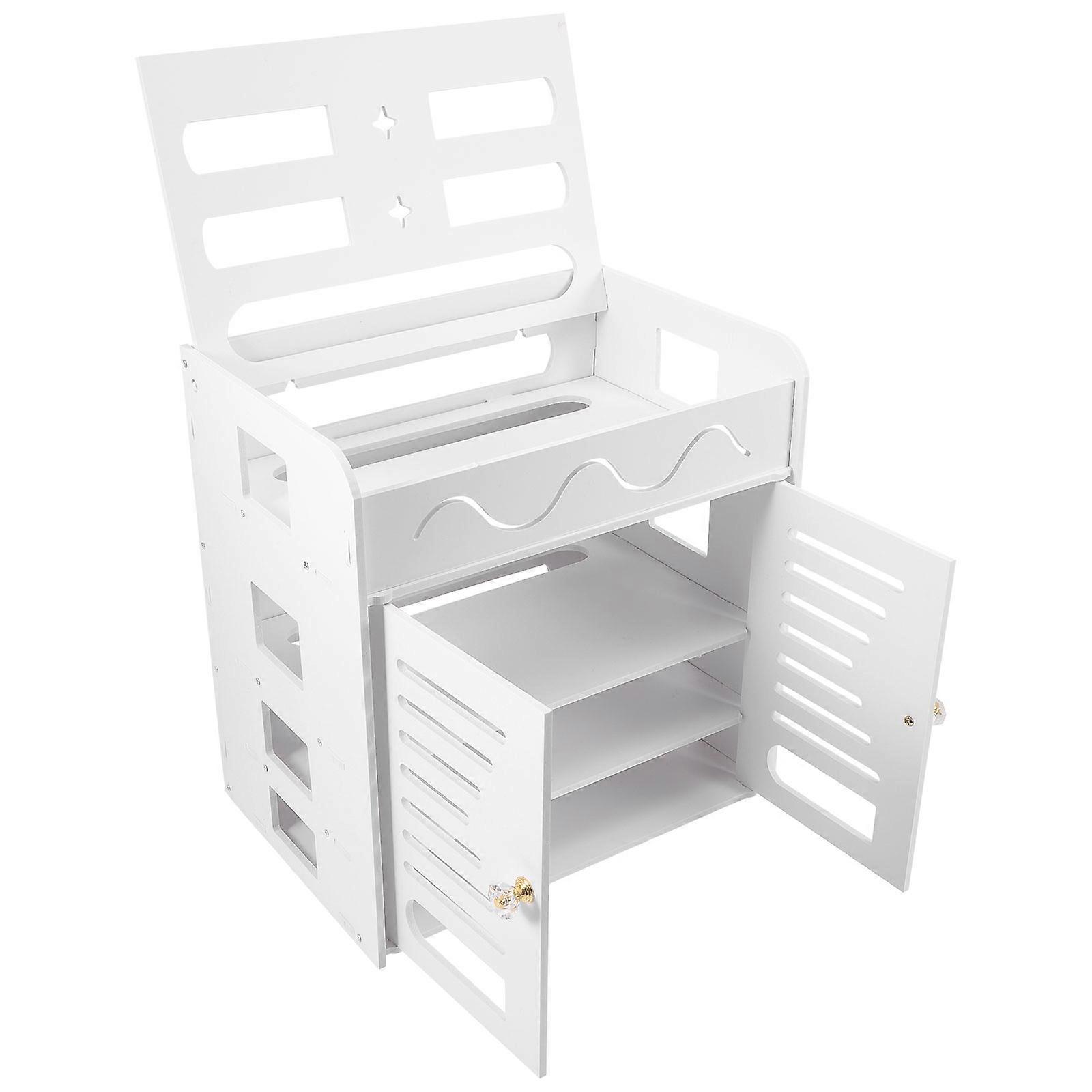 Plastic 4-layer Four Layer Double Door Router Storage Box Cable Container Electrical Cable Box