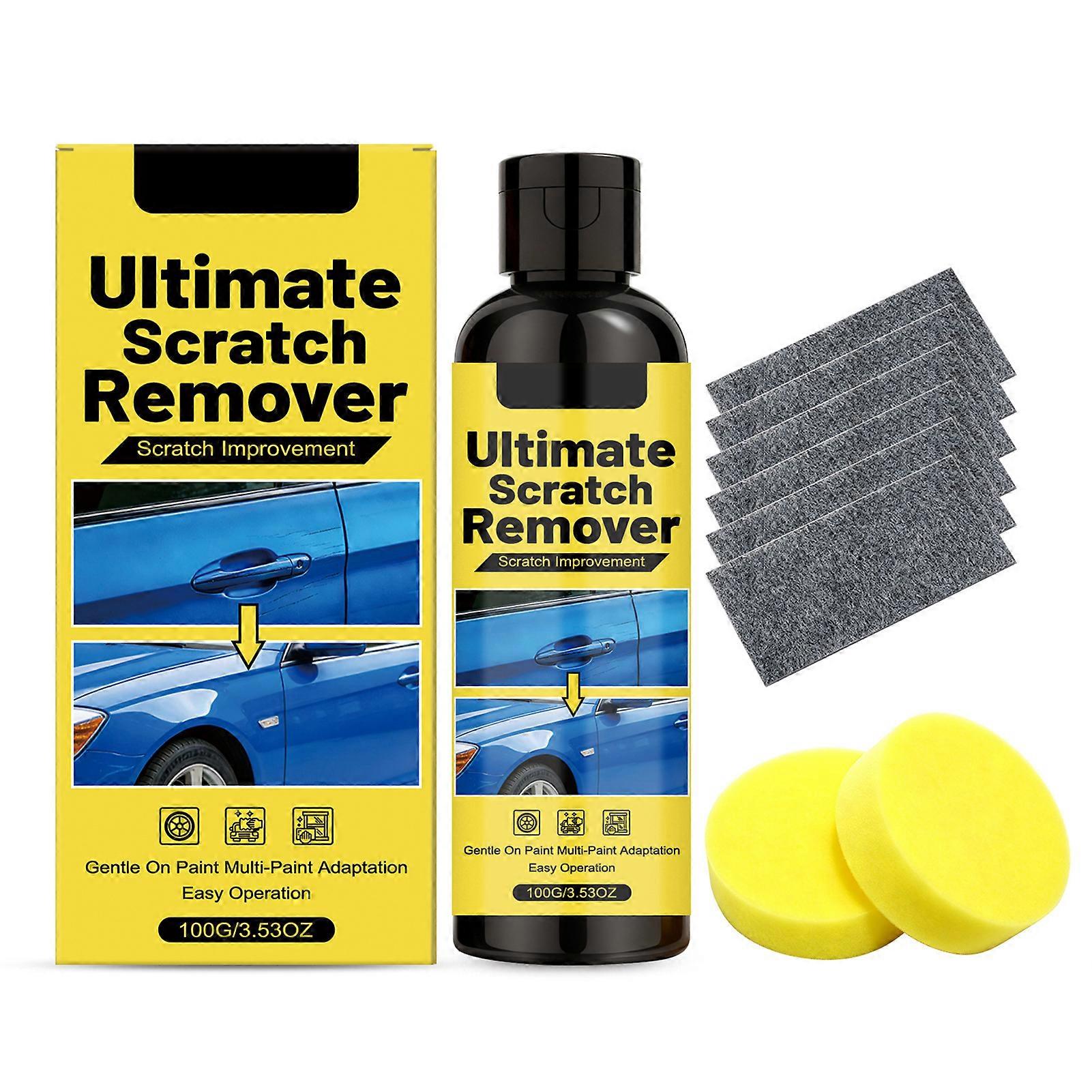 Removedor de Arranhões - Elimine todos os arranhões do seu carro em 60 segundos, pasta de remoção rápida para arranhões profundos, kit de polimento para todas as cores de pintura.