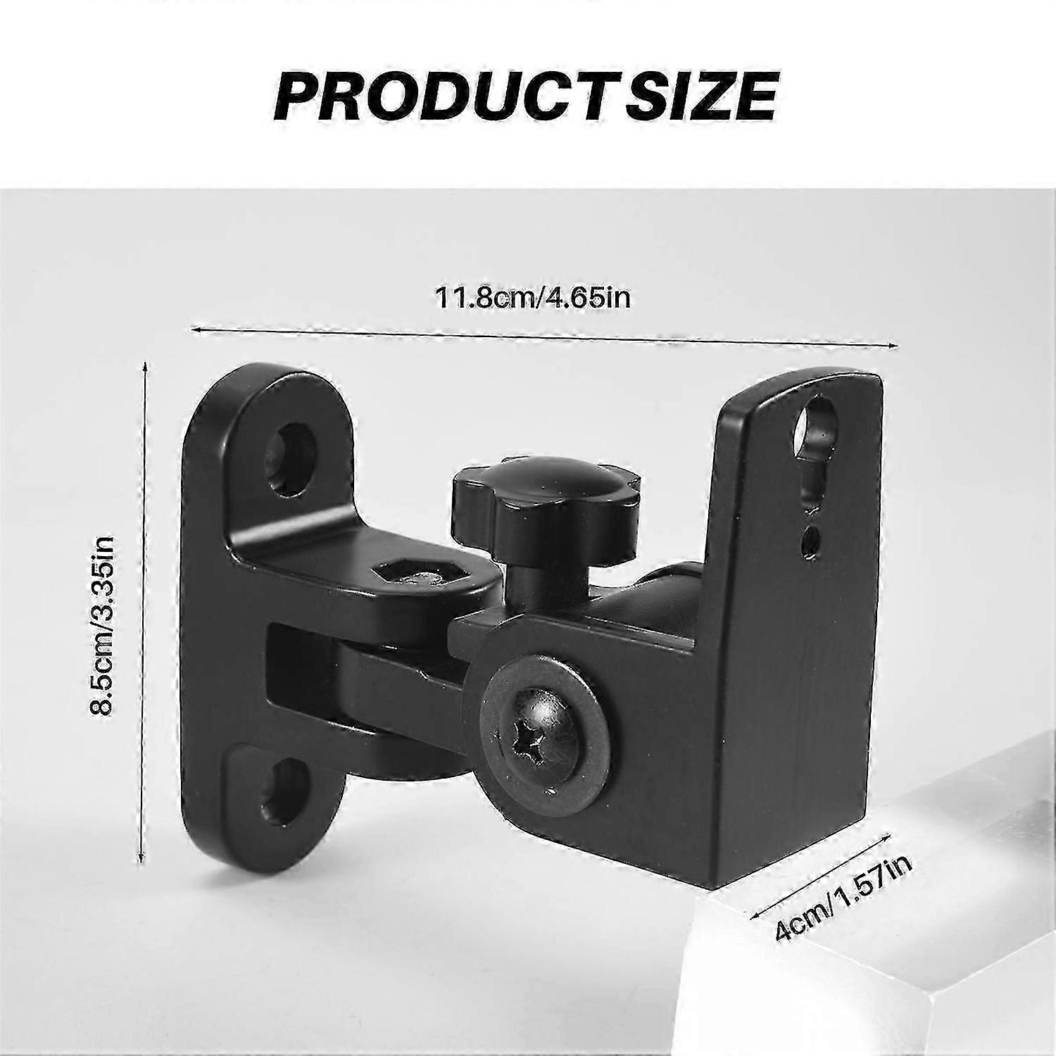Speaker Wall Mount Bracket,Zinc Alloy Universal Surround Sound(2 PCS)