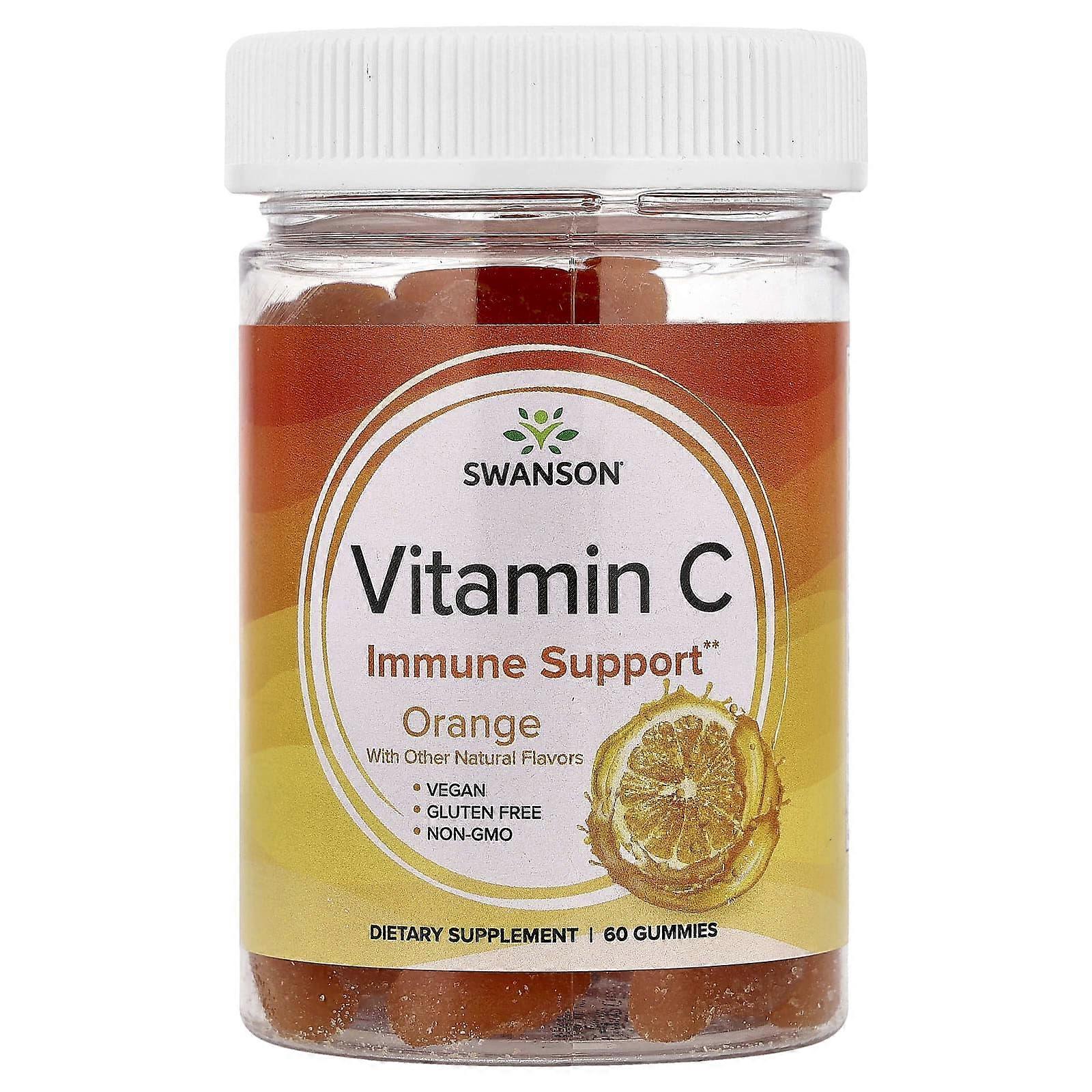 Swanson, Vitamin C Gummies, Orange, 60 Gummies, 2-Pack