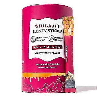 Shi1ajit Honey Sticks 30PCS Strawberry flavor Fitness&Nutrition Tube Feeding Supplements