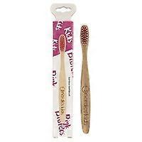 Children's Pink Bamboo Toothbrush 1 unit