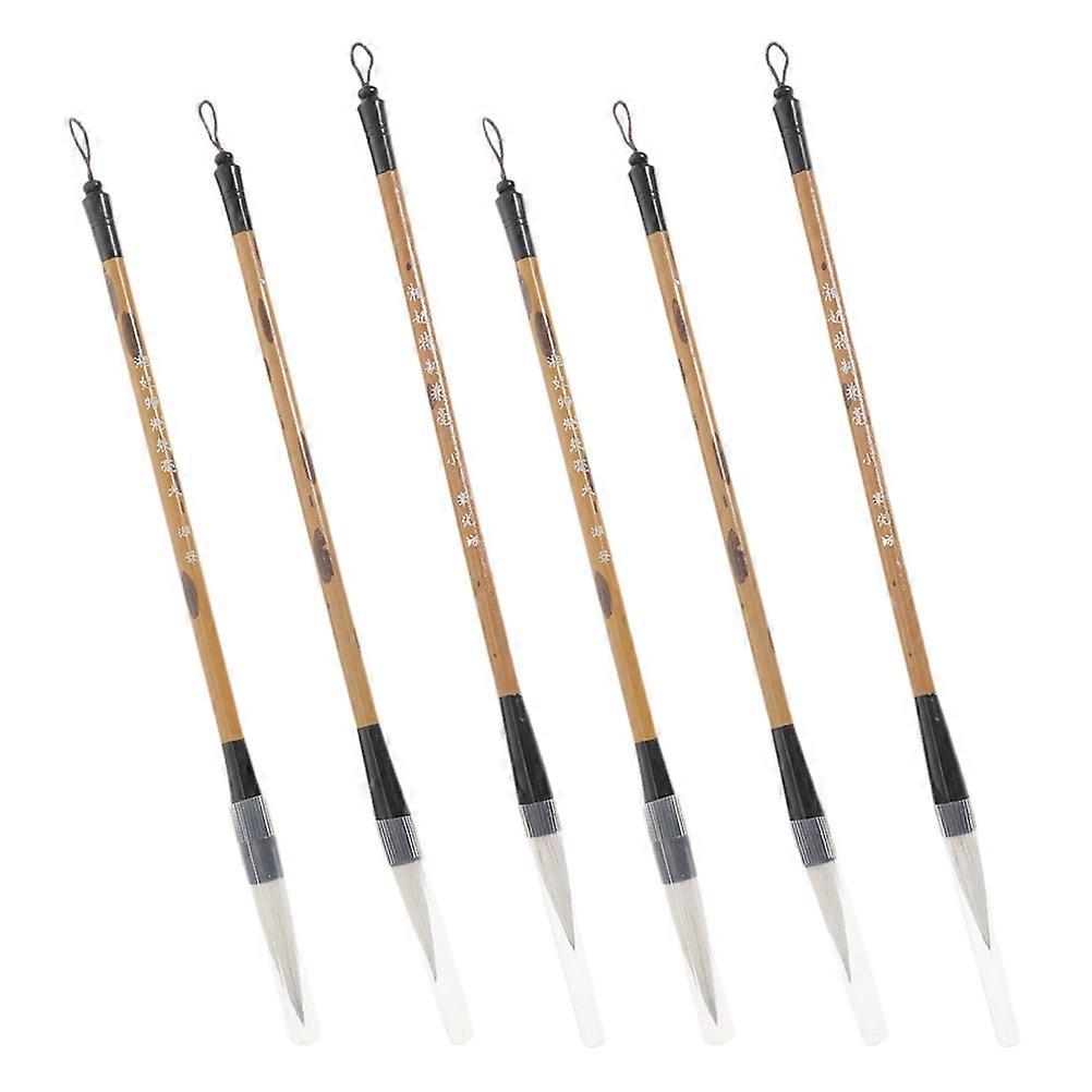 6Pcs Multi-function Calligraphy Brush Practice Brush Calligraphy Practice Brush Writing Accessories