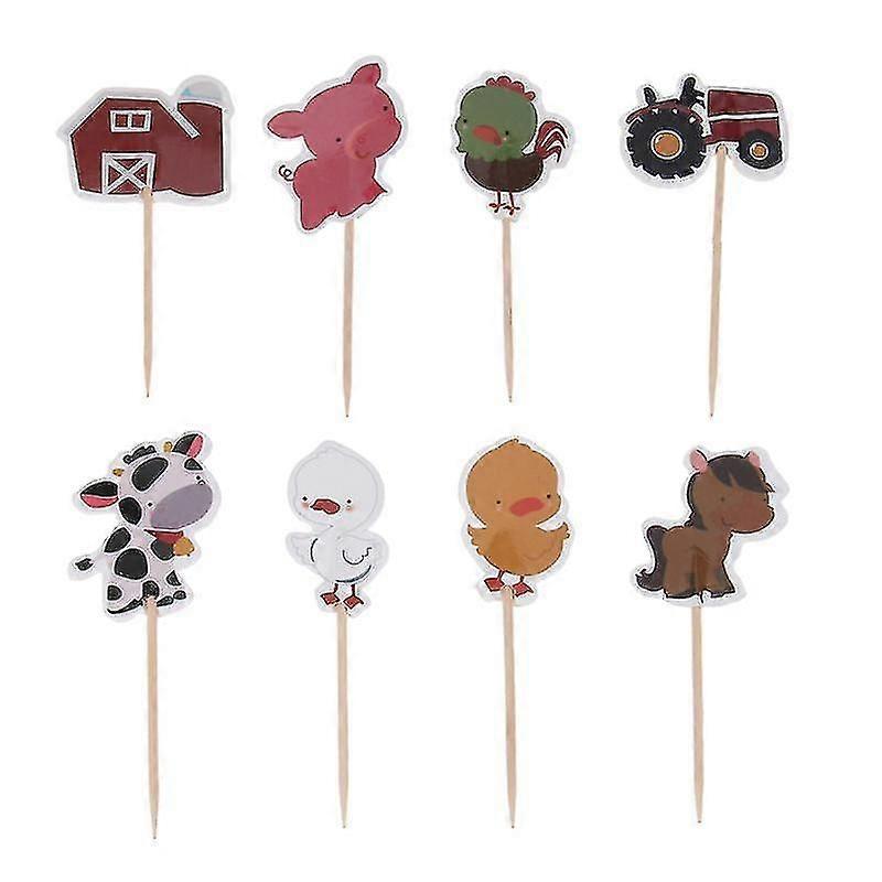 72pcs cake decorations , Animals Cake Toppers