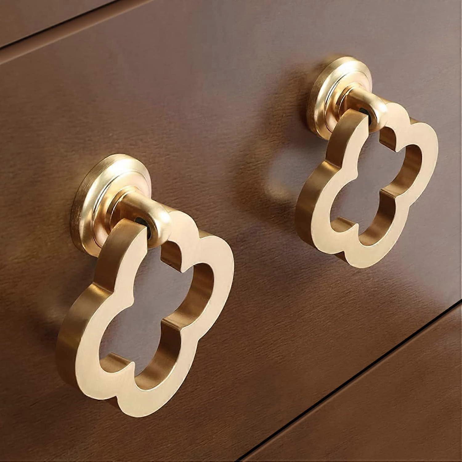 4 Gold Cabinet Knobs Cupboard Knobs Drawer knobs,Zinc Alloy Drawer Knobs,Dresser Knobs with Screws,Knobs for Dresser Drawer