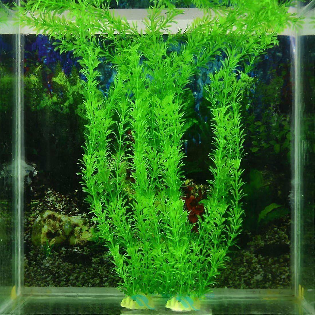 Artificial plastic plants for aquariums Green