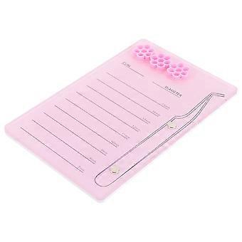 Lash Tray Akryl Lash Palle Kvinder Øjenvipper Board Lash Extension Display Tool (7-15mm)