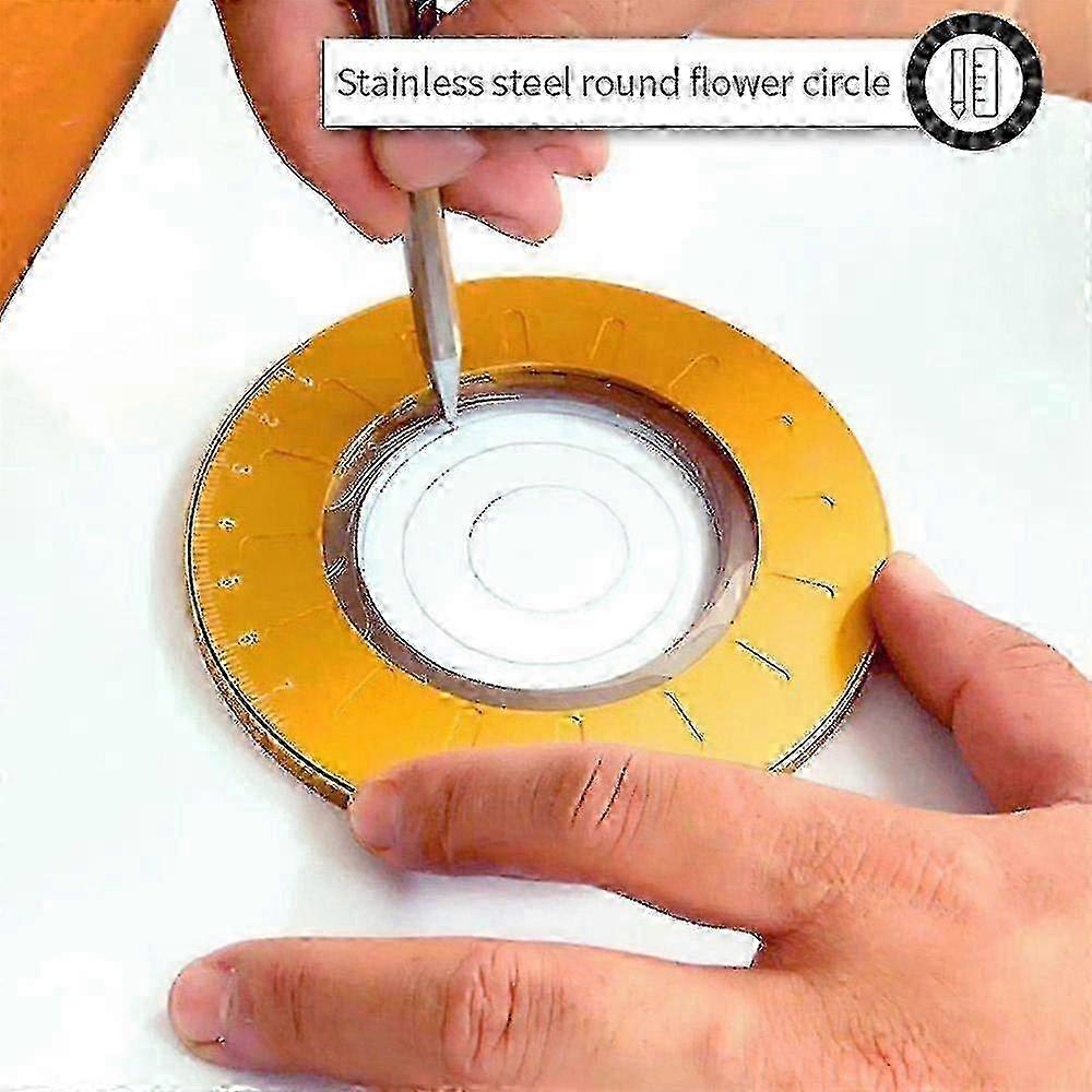 Adjustable Circle Drawing Ruler Tool, Professional Round Circle Drawing Tool, Measuring Ruler Portable