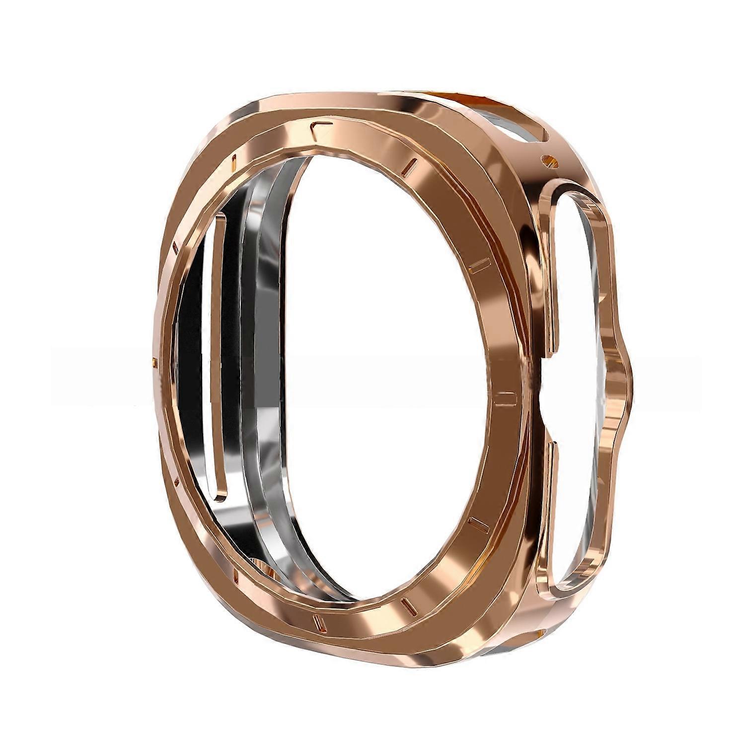 Funda de TPU galvanizada color oro rosa para Samsung Galaxy Watch Ultra de 47 mm