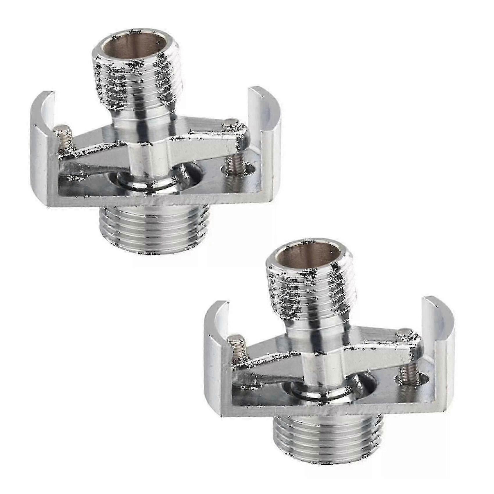 Eccentric screw corner shower head for easy installation