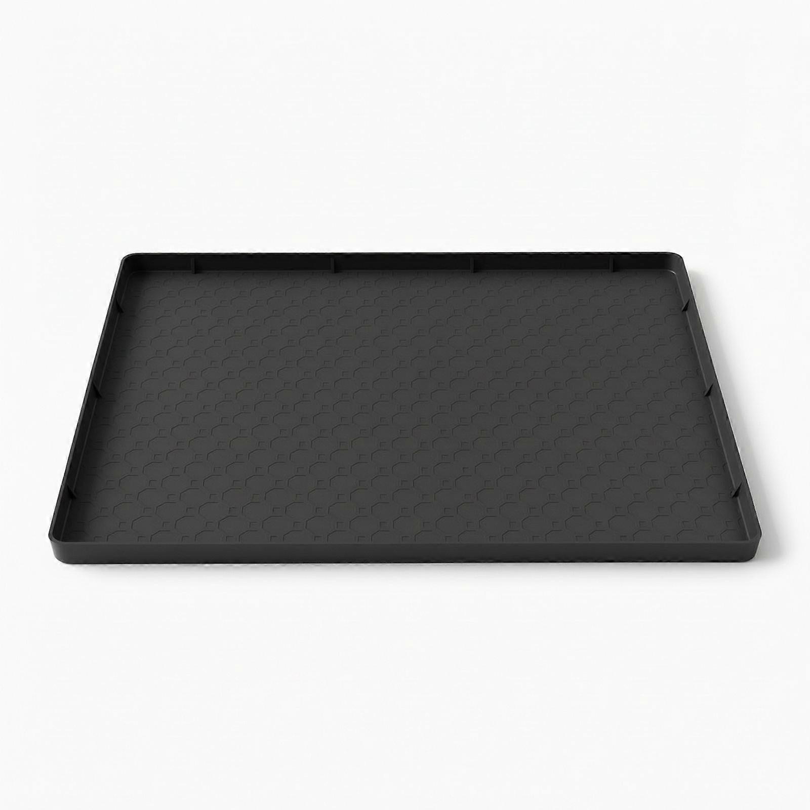 Silicone Tray Mat with Raised Edge Washable Silicone Mat with Hexagonal Pattern
