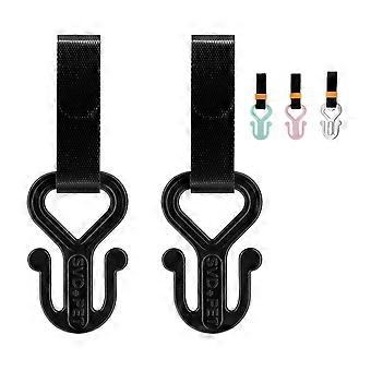 2er-Pack Hundekotbeutelhalter, Abfallbeutelhalter, Hundekotbeutelträger, freihändiger Halter (Schwarz)