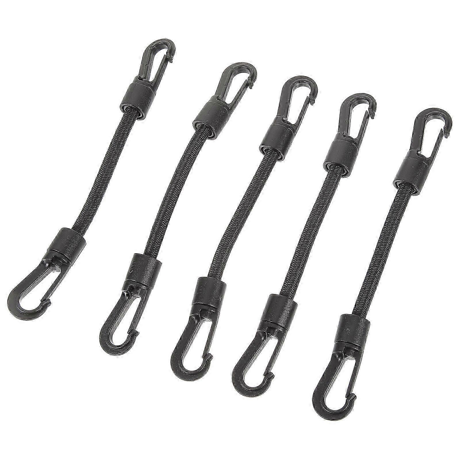 5Pcs Elastic Hook Straps Multi-function Tie Down Straps Outdoor Camping Buckle Straps