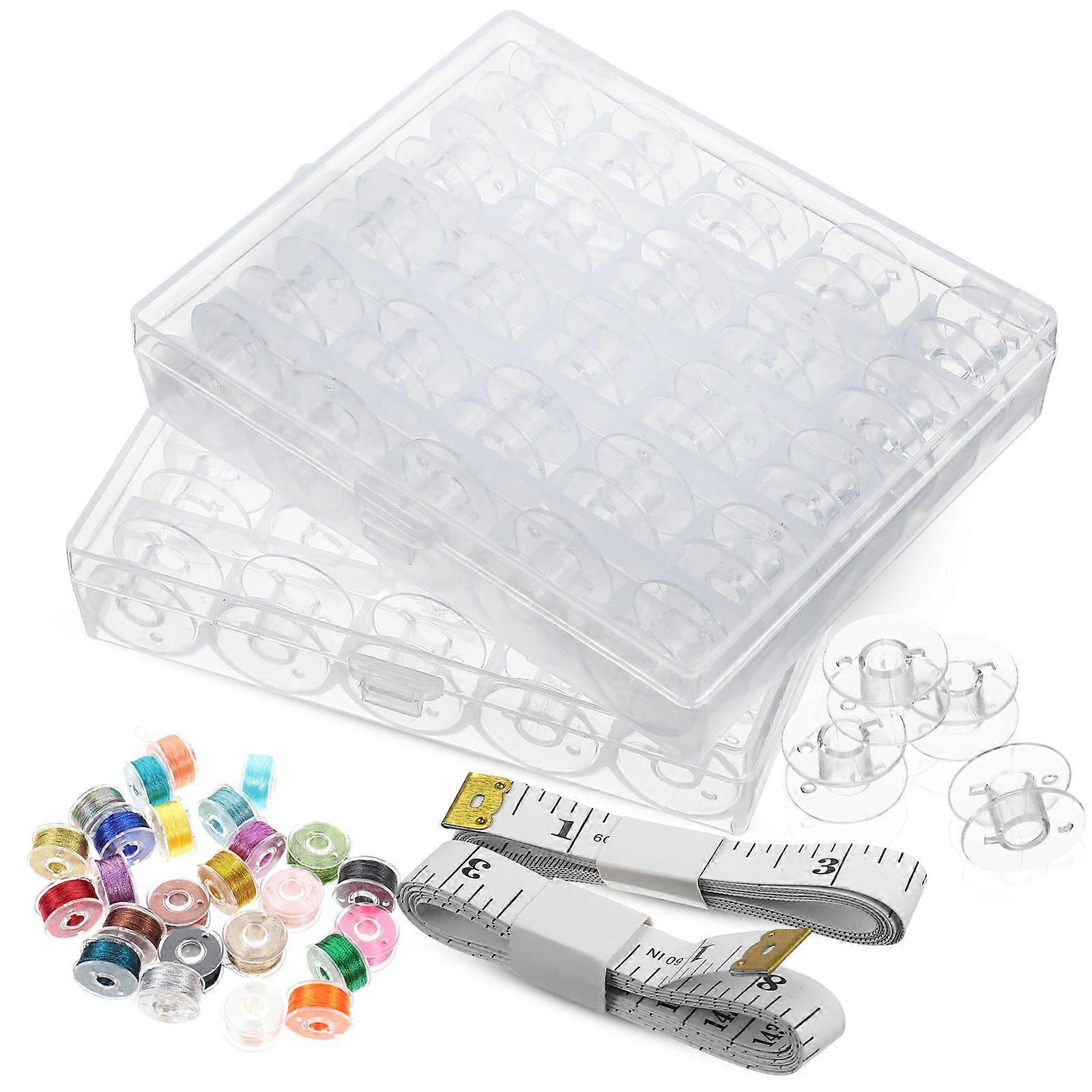 1 Set of Portable Bobbins Replaceable Empty Spools Professional Thread Bobbins Sewing Supply