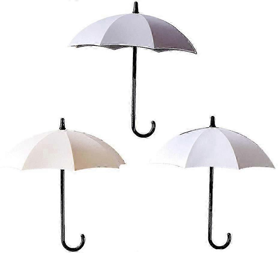 3Pcs Umbrella Hooks Self Adhesive Wall Key Hooks