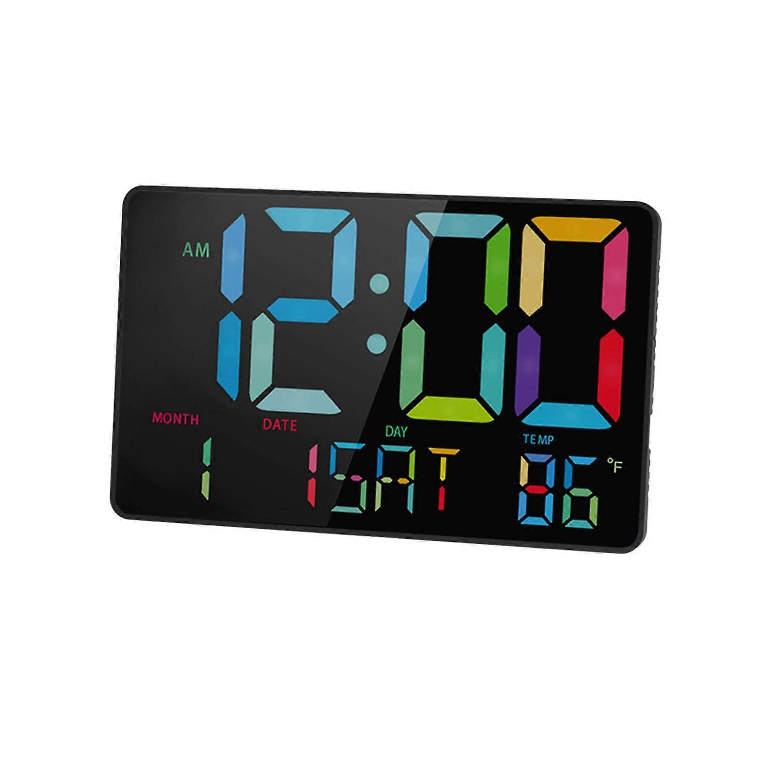 Digital Alarm Clock 5 Level Adjustable Brightness for Office Dorm Shelf