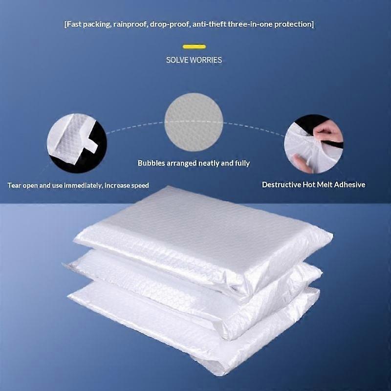 Self-Sealing Bubble Envelopes 10Pcs Waterproof Lightweight Mailers for Document Small Parcel Mailing