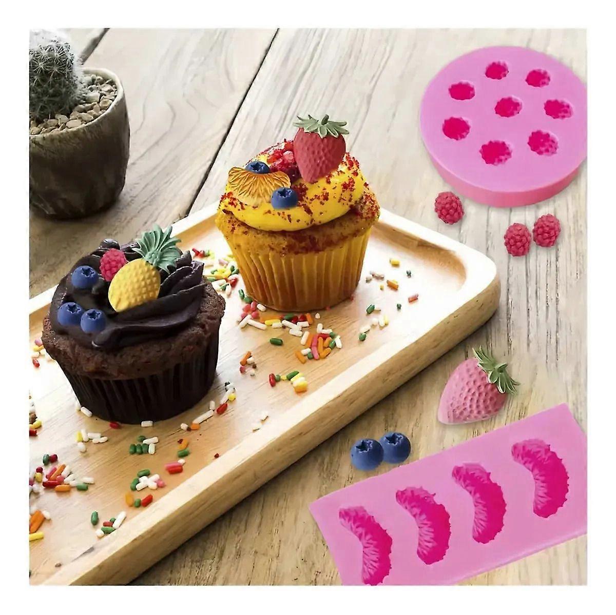 Silicone Molds for Fruit Candles - 4 Pieces