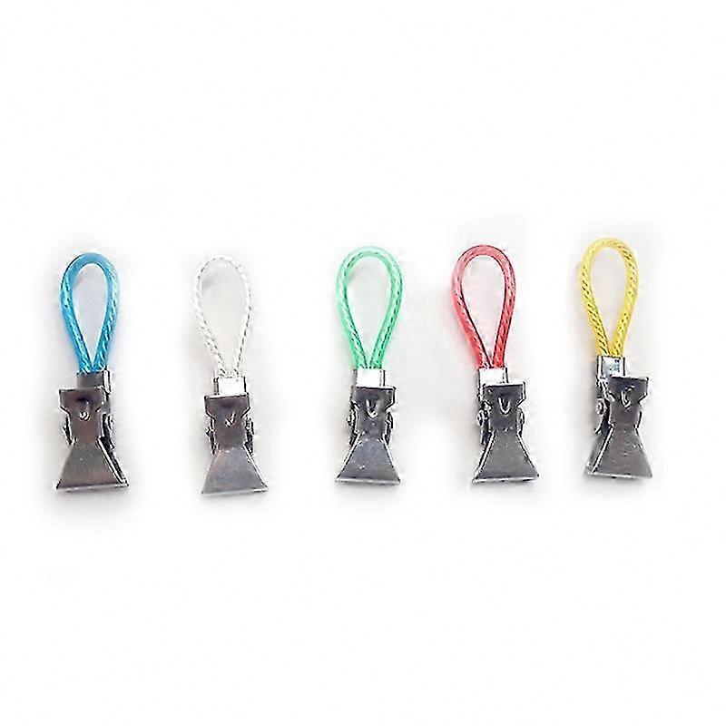 50-Piece Coloured Rustproof Clips