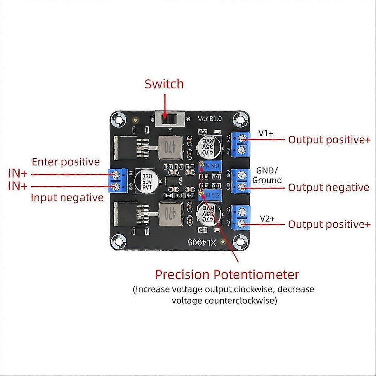 XL4005E1 DC-DC Adjustable Voltage Step-Down Power Supply Module_qt5