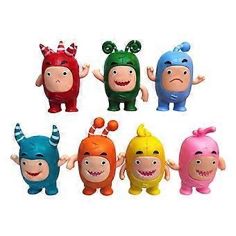 7pcs/set Odods Figures Cartoon Toys Dolls Soft Cute Pogo New Bubbles Jeff Toy Slick [MI]