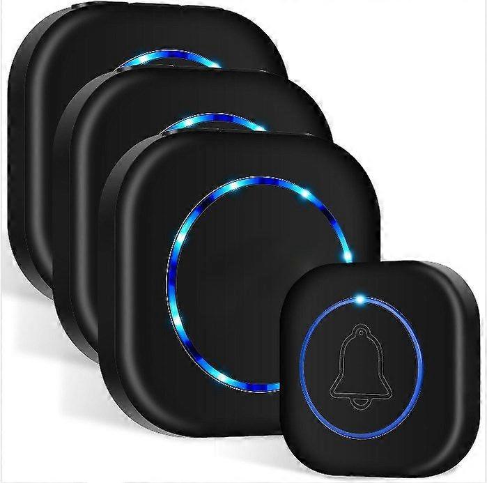 Wireless Waterproof Doorbell with Adjustable Volume Long Range LED Flash