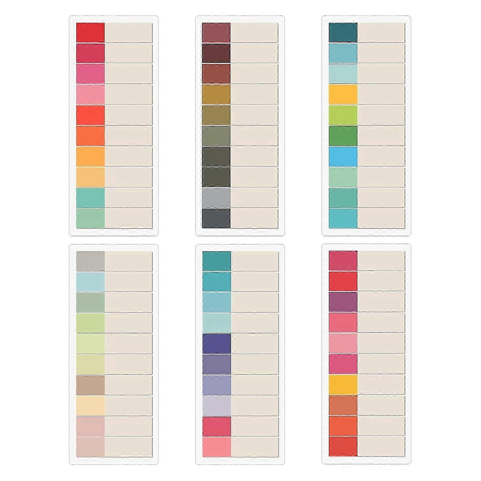 6 Pcs Functional Sticky Index Tabs