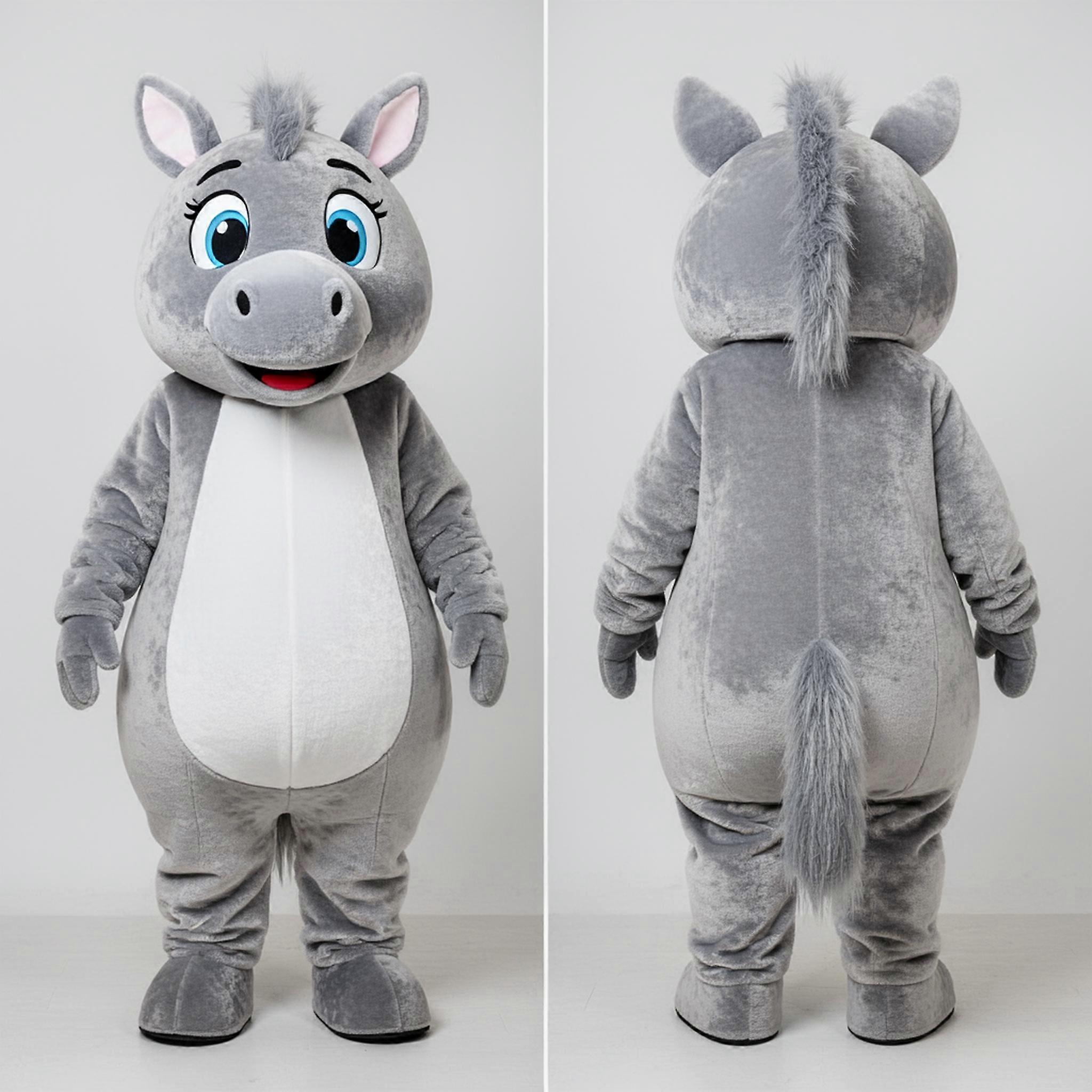 MASTICOT Silver Rounded Quagga Mascot